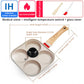 Frying Pan Non-Stick Surface Household Four Hole