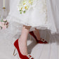 Pearl Rhinestone Single Shoes Stiletto Wedding Shoes