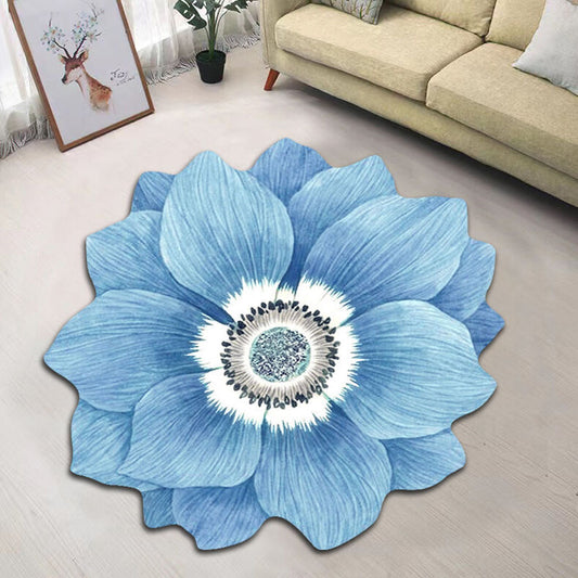 Creative Flower Living Room Tea Table Blanket Nordic Household Bedroom Floor Mat Bed Front Carpet Mat Foot Mat