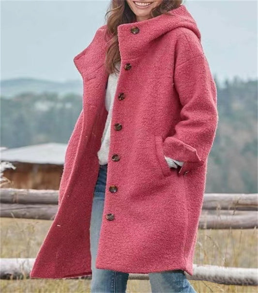 Street Trendy Trench Long sleeved Winter Loose Women's Coat