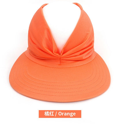 New hat Women's Sun hat Baseball cap Women's UV resistant personality adult empty top hat