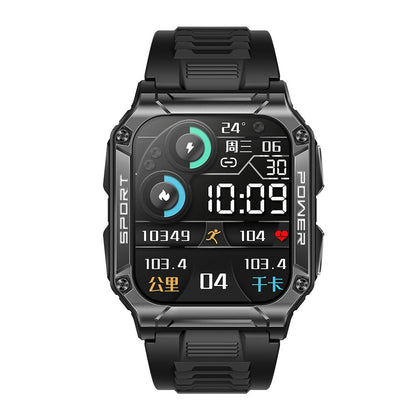 NX6 smart watch Bluetooth call 1.95 inch large screen compass heart rate blood oxygen IP68 waterproof