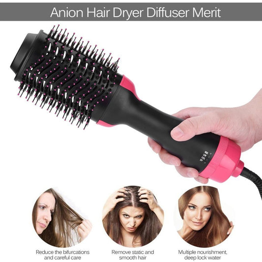 Multifunctional 2 in 1 Hair Dryer Volumizer Rotating Hot Hair Brush
