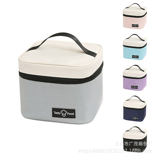 New Dopamine Handheld Bento Bag, Student Insulation Bag, Office Workers' Lunch Box Bag, Portable Packaging, Lunch Bag