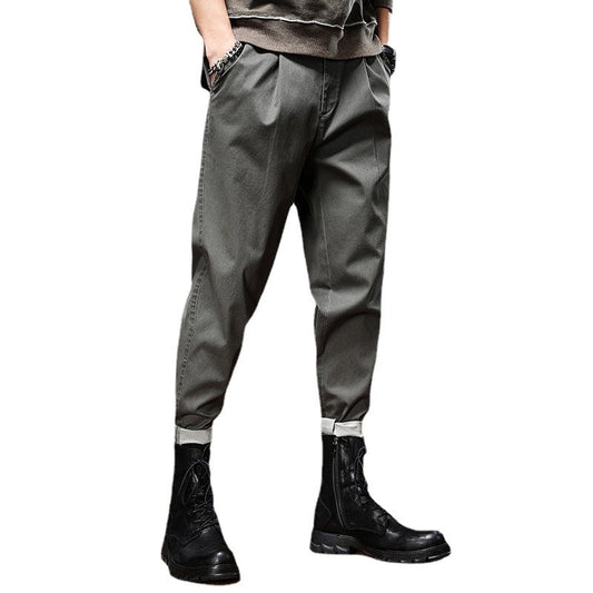 American Heavyweight Workwear Casual Pants Men's Loose Spring and Autumn Style Simple Amikaki Casual Pants Men's Vintage Tapered Pants