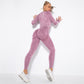 Fitness Gym Sets 2pcs Sports Push Up Suits  High Strech Strunch Yoga Leggings Sets Workout Outfit Women Running Yoga Suits