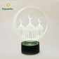 New Muslim style home night light creative plane acrylic Lin worship touch atmosphere light