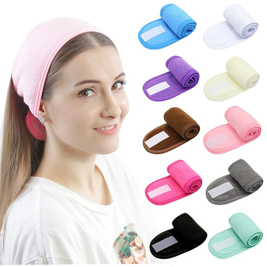 Velcro Sports Yoga Baby Scarf Headband Double layered Headband European and American Sweat-absorbing and Slippery Running Knitted Hair Accessories