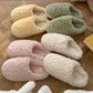 Winter student simple home warm cotton slippers for women fashion indoor plush shoes