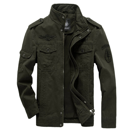 Cotton Military Jacket Men MA-1 Style Army Jackets Male Brand Slothing Mens Bomber Jackets Plus Size M-6XL