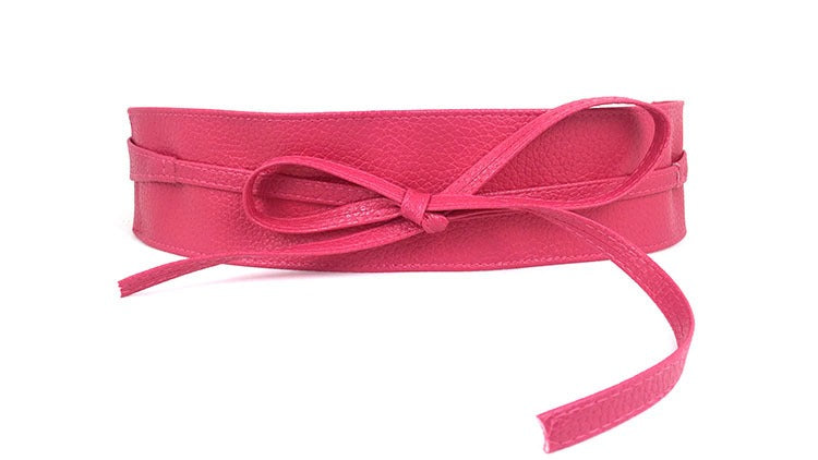 New decorative wide belt for women simple and versatile wide waist cover Fashion accessory belt bow tie dress
