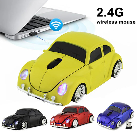 Funny Car Shape Ergonomic Wireless Mouse with Receiver For PC Laptop Gaming mouse Mini Car mouse game mouse 2.4GHz