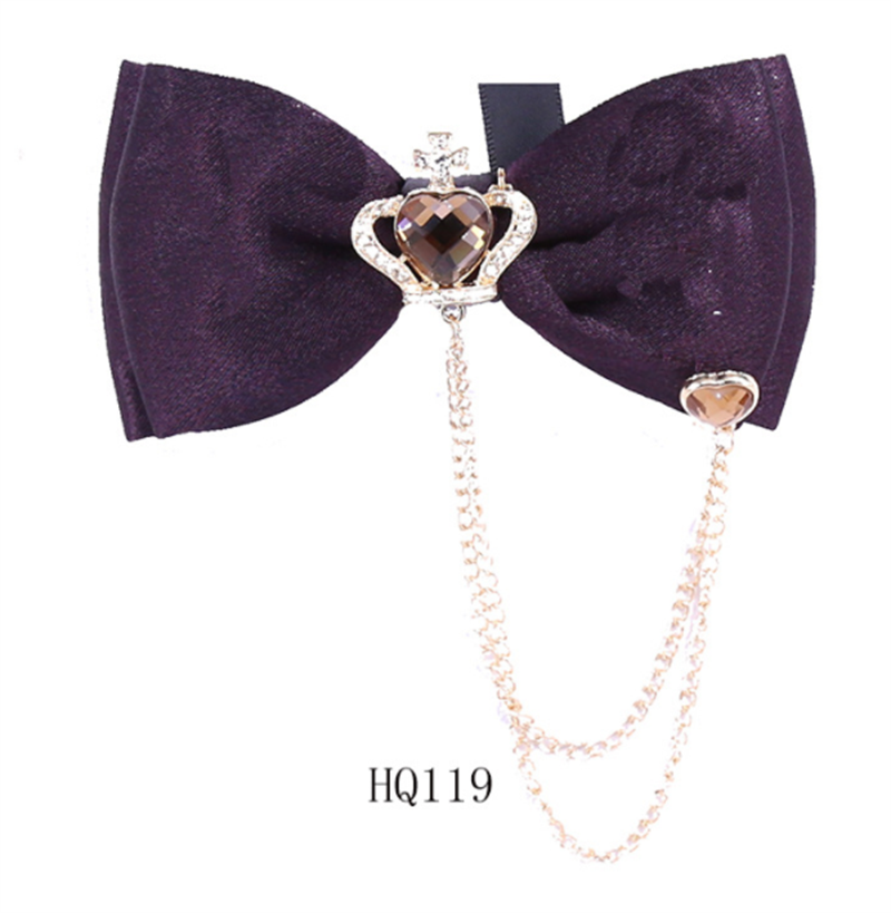 British College Style Student Bow Neck Flower