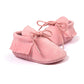 Newborn Baby Boy Girl Moccasins Shoes Fringe Soft Soled Non-slip Footwear Crib Shoes PU Suede Leather First Walker Shoes