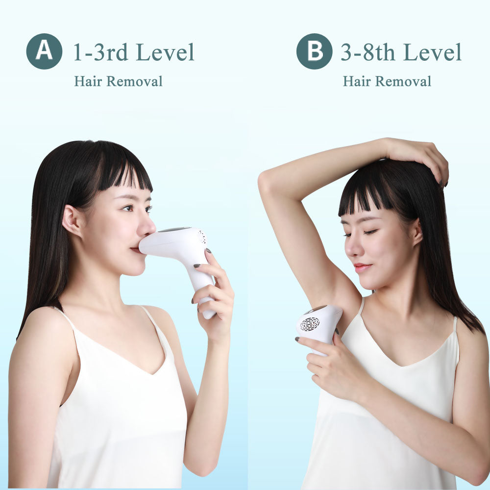 Laser Hair Removal Instrument Lip Axillary Private Pubic Hair Shaver Photon Permanent Household Ice Point Hair Removal Device