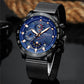 Multi-function six-needle stainless steel watch