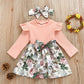Girls Clothes European And American Printed Dress Suits