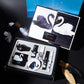 Black And White Swan Makeup Set Cushion bb Cream Makeup Powder Lipstick Seven-piece Gift Box For Beginners