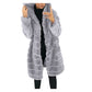 Jacket Winter White Big Solid Jackets For Women Long Coat