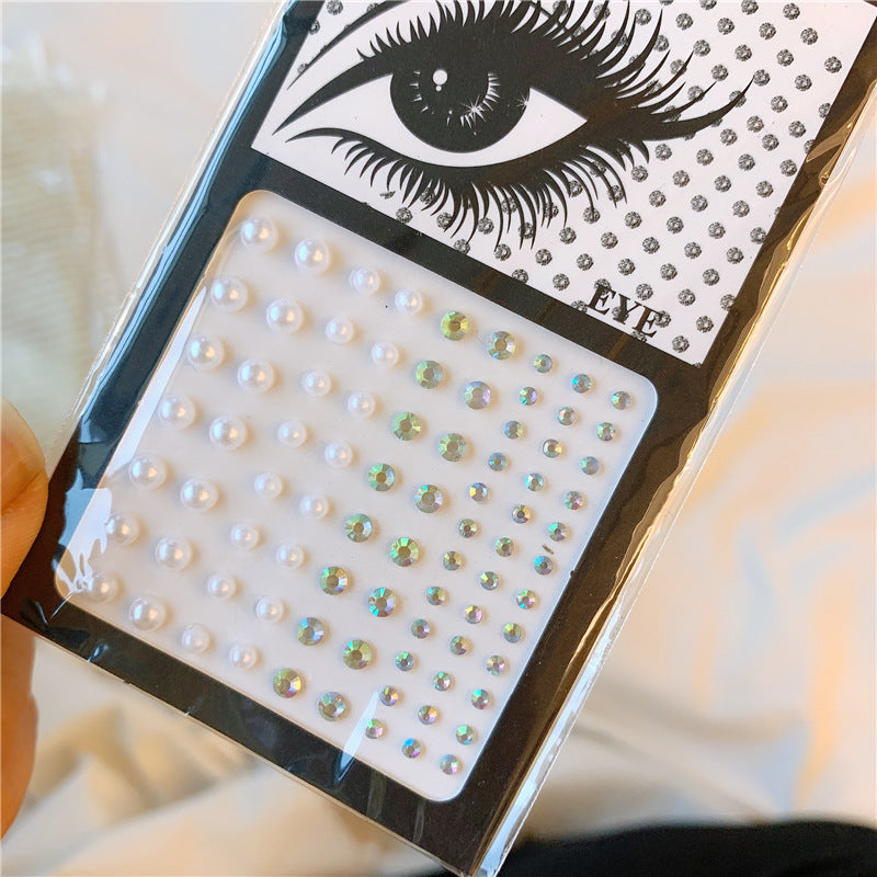 Eye And Face Decoration Patch Makeup Sticker Pearl Veneer Eye Makeup