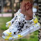 Graffiti White Shoes For Men And Women Casual