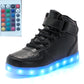 High-top LED Luminous Shoes Remote Control Light Shoes Square Ghost Dance Light Shoes Luminous Running Shoes Men And Women Shoes