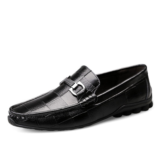 2020 Newest Men Shoes Leather Genuine Casual Loafers Men