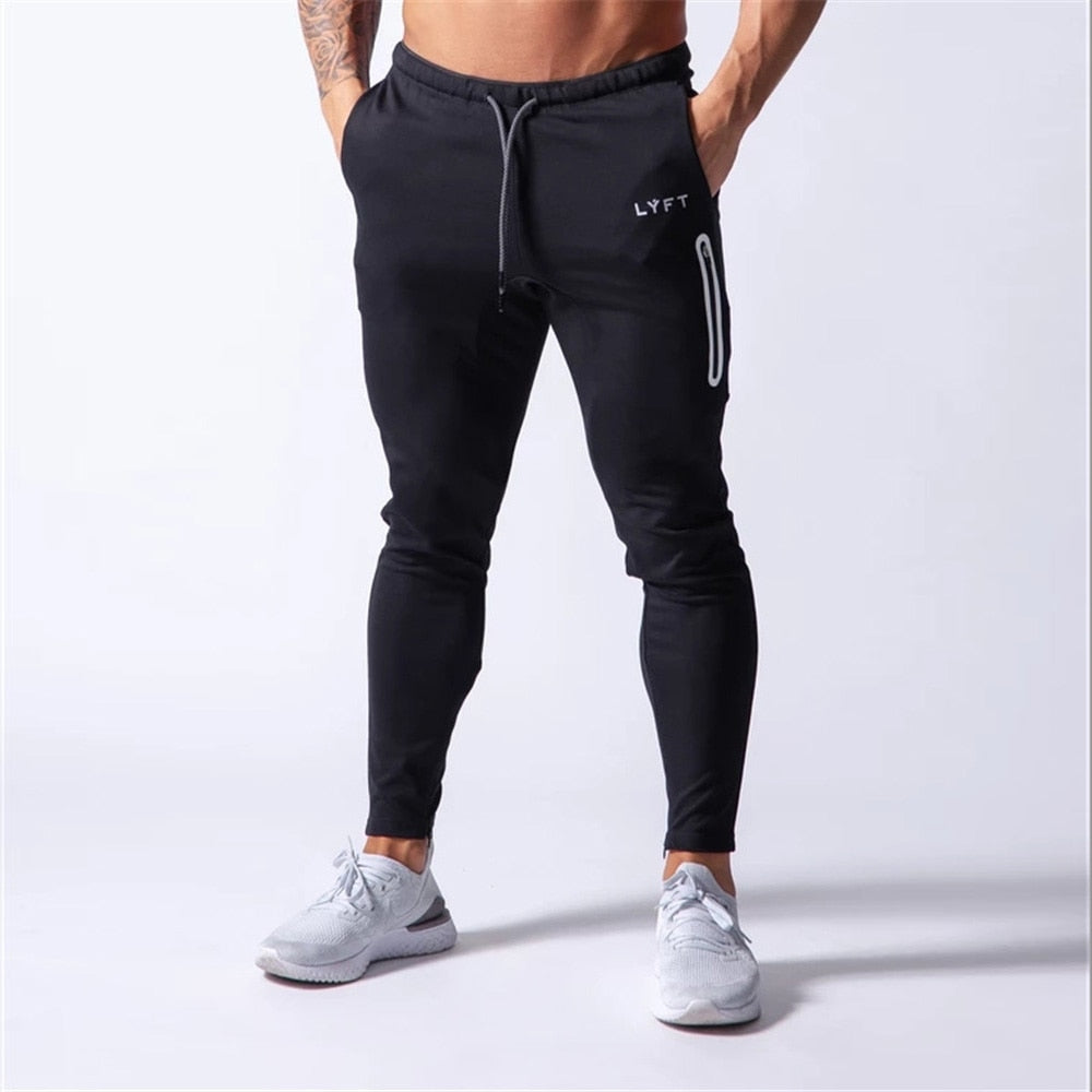 Pants Men Joggers Cotton Trackpants Slim Fit Pants Bodybuilding Trouser