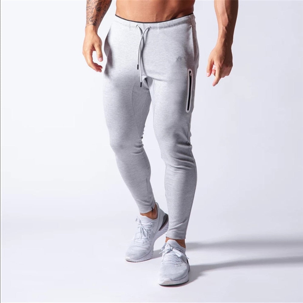 Pants Men Joggers Cotton Trackpants Slim Fit Pants Bodybuilding Trouser