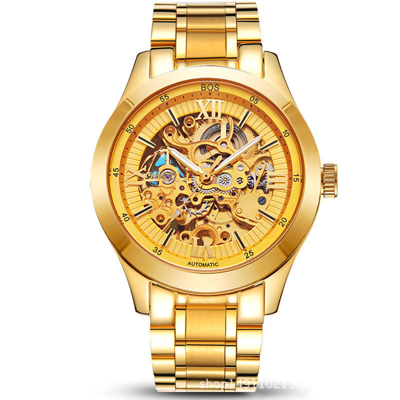 Angela is brand men's automatic mechanical watch BOS hollowed out one generation's explosion of customized watches