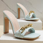High Heeled Sandals Women Wear With Chain Fish Mouth Stiletto Heels Sandals And Slippers