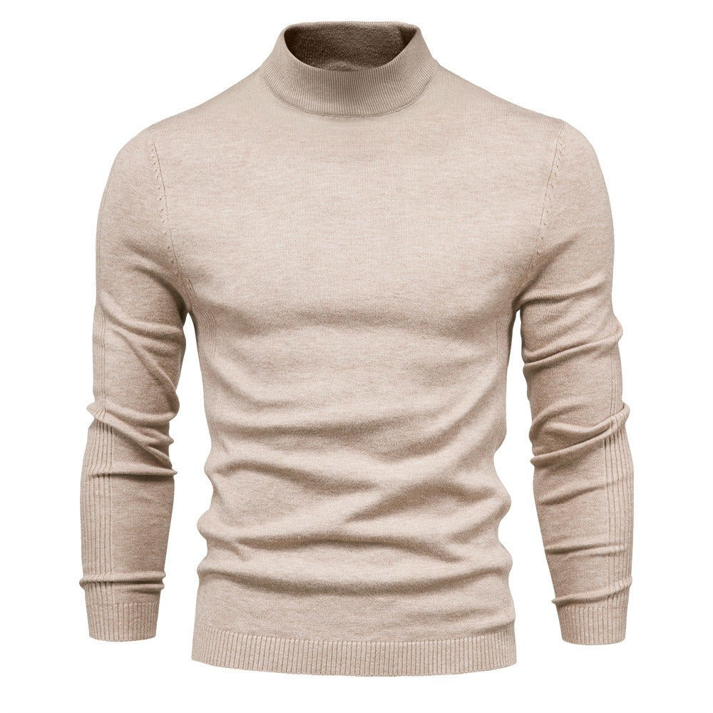 Thickened Thermal Sweater Men's Medium Neck Slim Fit Men's Sweater