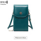 RFID Mobile Bag Female Oilskin Vertical Mobile Bag Mini One Shoulder Small Bag Fashion Crossbody Bag