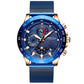 Multi-function six-needle stainless steel watch