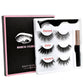 Magnetic False Eyelashes Eyeliner Magnet Eyelash Set 3 Pairs Of Magnetic Eyelashes + Eyeliner + Tweezers