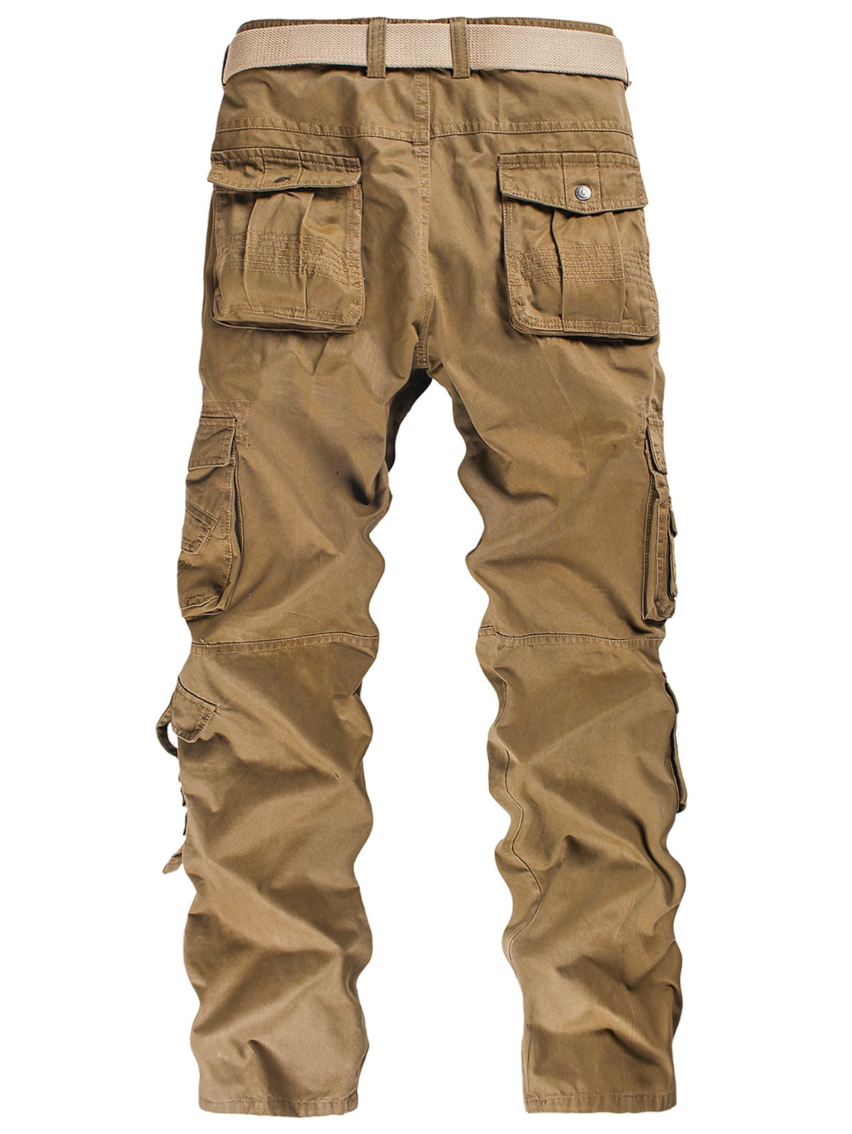 Solid Color Pocket Cargo Pants