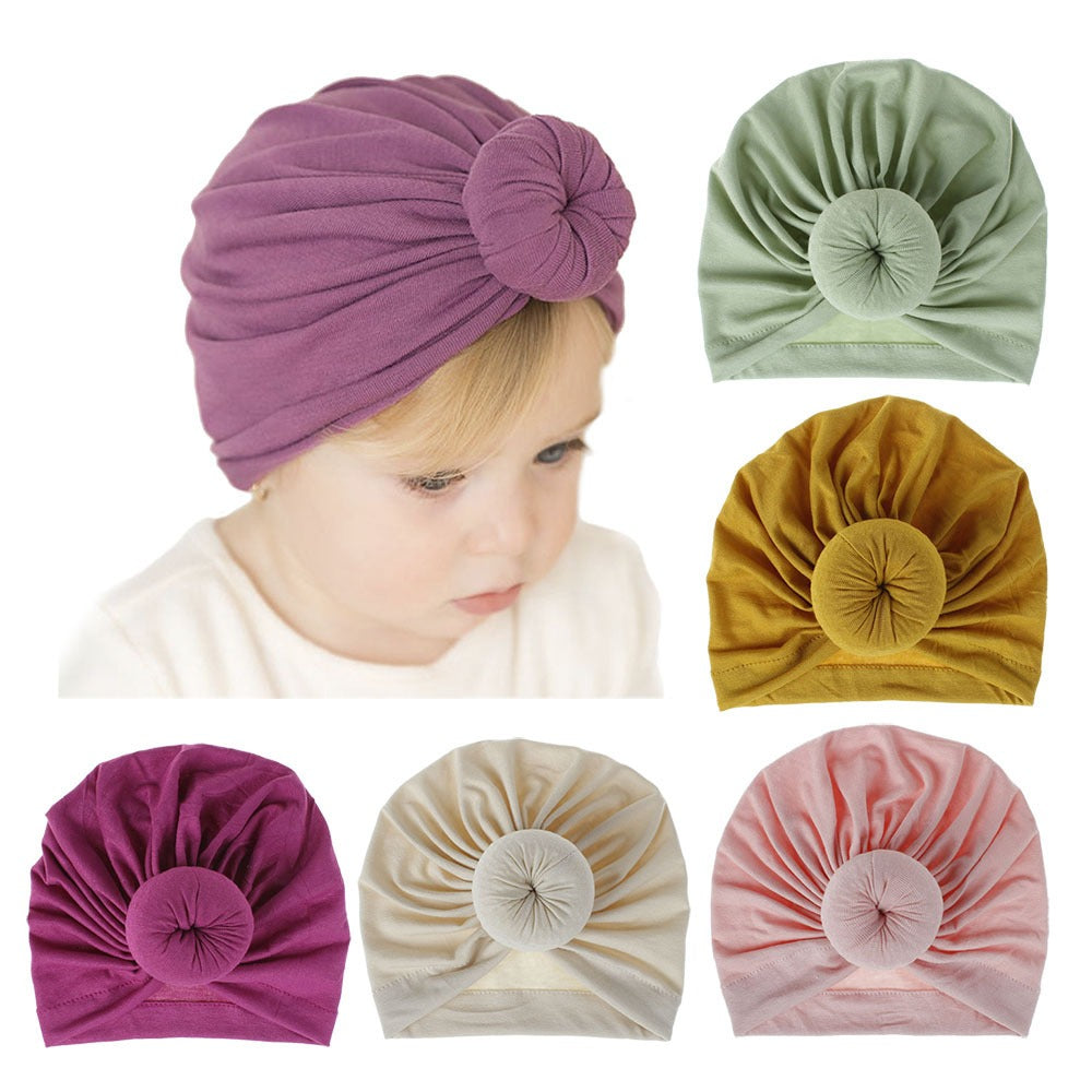 Knitted Rayon Doughnut Baby Hat Cloth Hat Children's Hat Baby Pullover