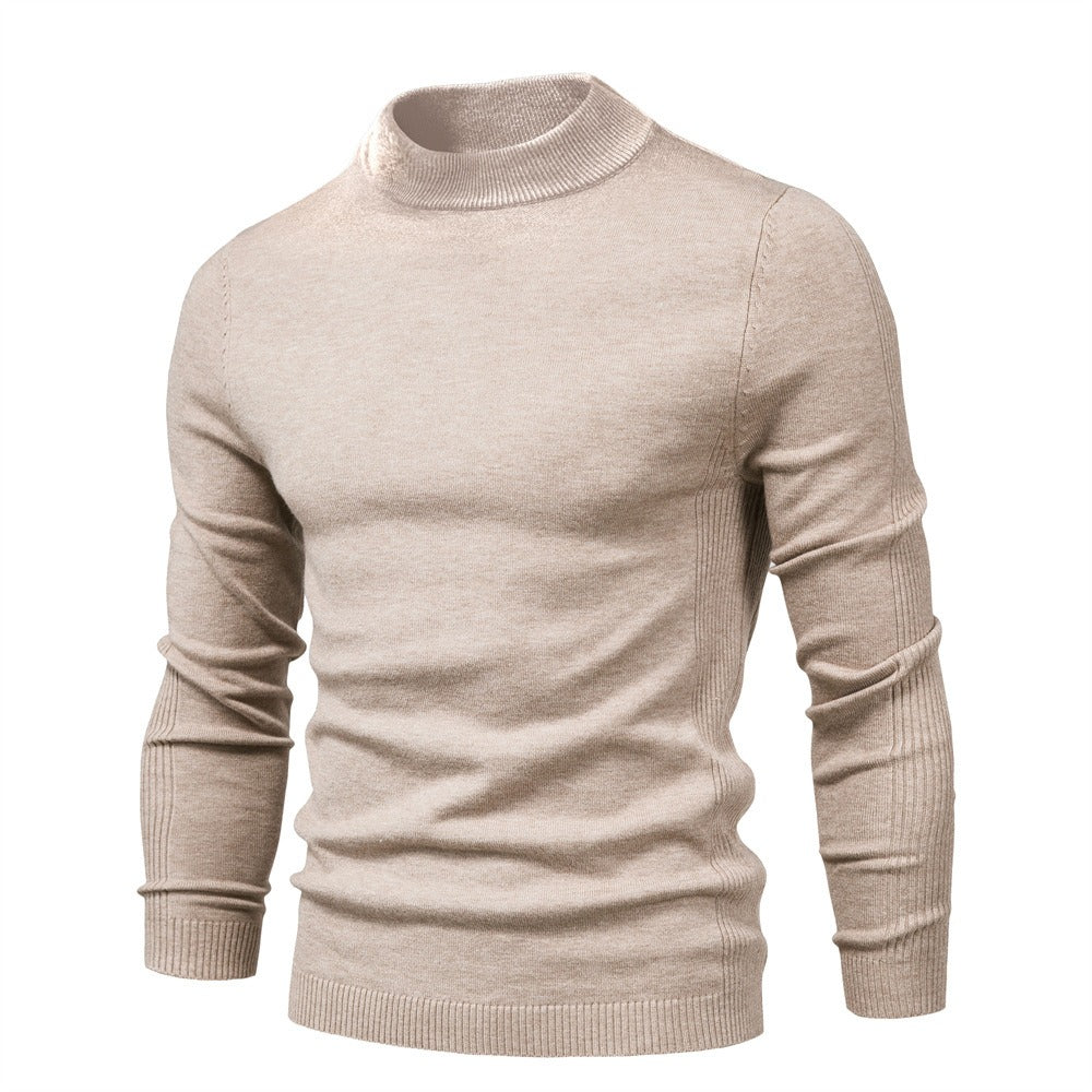 Thickened Thermal Sweater Men's Medium Neck Slim Fit Men's Sweater