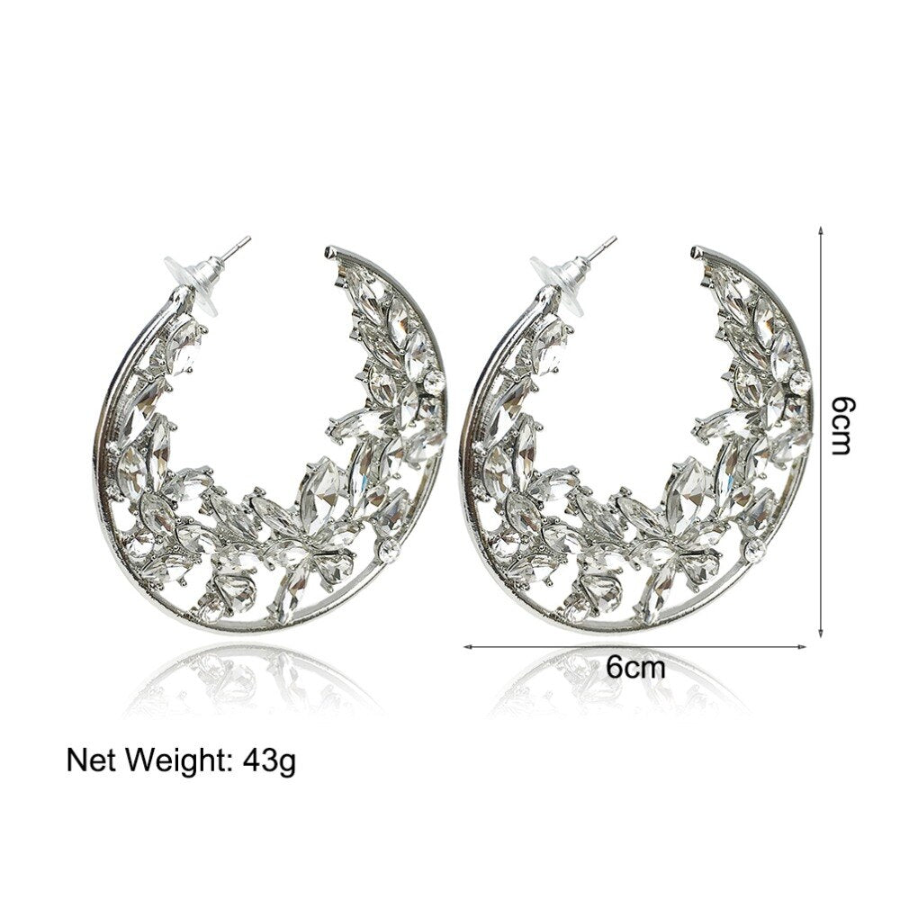 Earrings For Women Luxury Jewelry Geometric Statement Earings Fashion Wedding Bride Earring