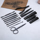 15pcs/Set Stainless Steel Nail Clipper Kit Professional Pedicure Scissors Tweezer Knife Ear Pick Manicure Set Nail Art Tools