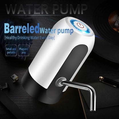 Bottle Pump USB Charging Automatic Electric Water Dispenser Pump One Click Auto Switch Drinking Dispenser
