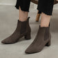Short Boots Women's Leather Boots Boots Women's Boots Thick Heel Mid-heel Boots