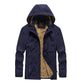 Jacket Men Plus Fleece Thick Casual Jacket Coat Youth