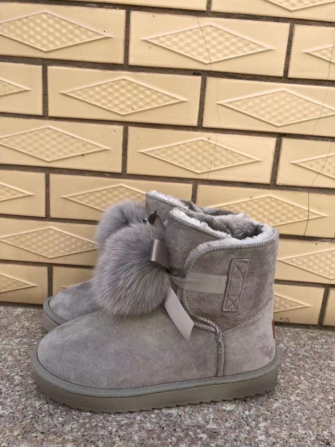 Women Snow  Flat Boots Cotton Shoes